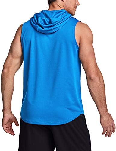 TSLA 3 pakovanje muškim mišićnim mišićima sa kapuljačom, hladne suhe aktivne atletske majice,