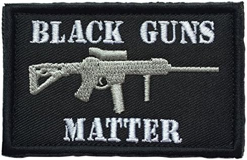 NCCYDA crne puške-materiju taktičke kuke i petlje zastepene zastere 3 x 2 inča - crna i siva