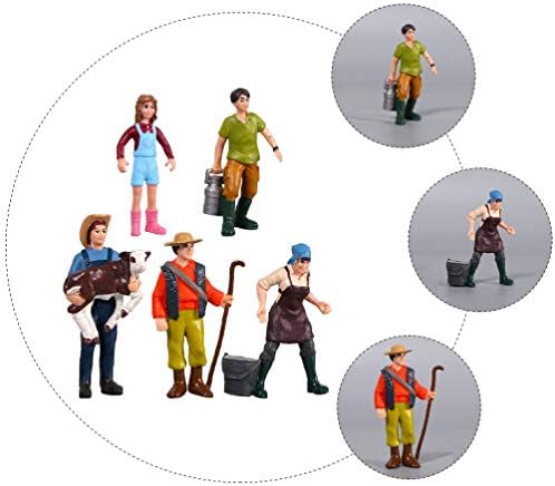 Ipetboom Dollhouse People 5kom people Scale Model Miniature modeli Diorama Supplies Premium scale figure raspored figure za ili desktop ukras. Persona 5 Slika Mini 1/12 Oprema Za Figure