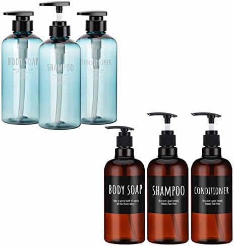 Segbeauty 6pcs šampon, 16.9oz Praznog raspršivača za punjenje pumpe, 500ml plastična za ponovna pucanja za pucanje