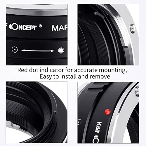 K & F konceptni objektiv montaža ADAPTER MAF-L Ručni fokus Kompatibilan sa Sonyjem sočiva na lažnu kućištu