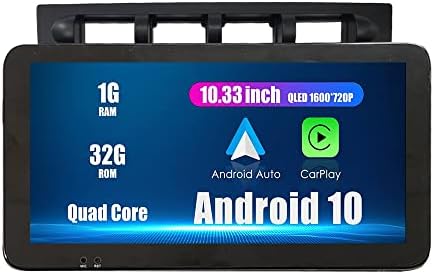 Wostoke 10.33 QED / IPS 1600x720 Carplay i Android Auto Android Autoradio Auto navigacija Stereo Multimedijski