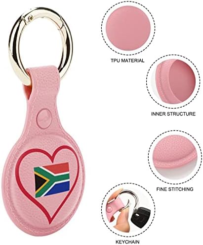 Love South_Africa Crvena zaštitna futrola za srce za Airtags sigurni držač sa priborom za privjeske za ključeve