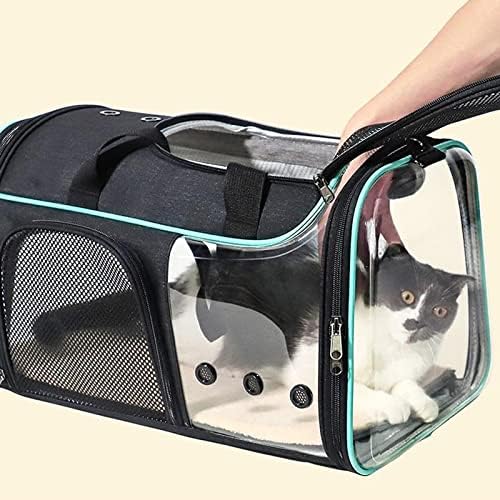 WODMB prijenosni psi mačka transparentni ruksak u kavezu Transport prozračna torbica za male životinje