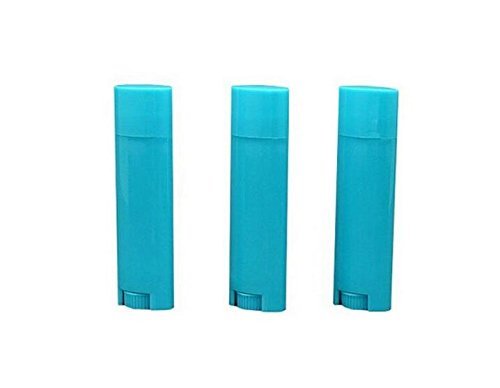 10kom 4.5 g / 0.15 Oz plava prazna Refill Plastic Oval dezodorans balzam za usne za usne cijev za usne Chapstick