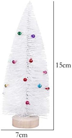 AMOSFUN 2pcs minijaturni bor sisal drveća Božićna minijaturna kafa stolni ukras za božićno stablo