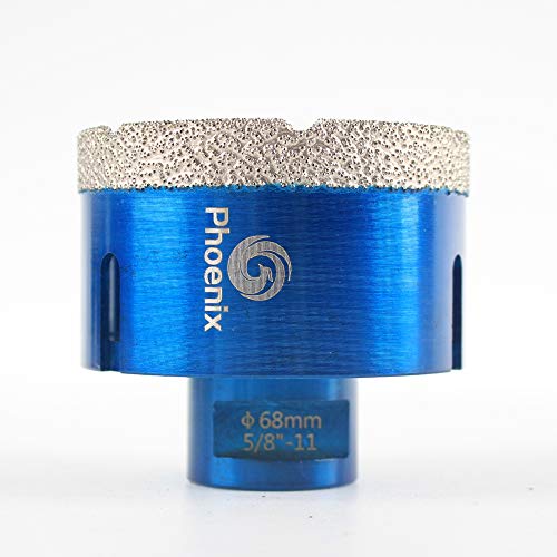 Raizi Diamond Core Bušit 2-3 / 4 inča Vakuumska rupa za usisavanje 68 mm za porculanski keramiktivno