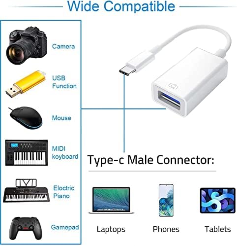 USB C na USB 3.1 Adapter,brzi USB C muški na USB Ženski Adapter, USB Type-C OTG Adapter Thunderbolt