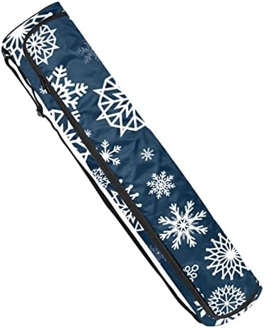 Snowflake zimska plava Yoga Mat torba za nošenje s naramenicom torba za jogu torba za teretanu torba za plažu