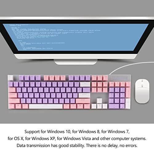 Luqeeg mehanička tastatura, 104 tastera RGB tastatura, žičana ergonomska tastatura za igre sa 26 26 pozadinskim