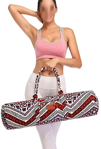 N / A ženska Muška torba za prostirku za jogu sklopiva Pilates torbica za nošenje preko ramena sa bočnim džepom