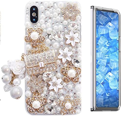 Stenes Sparkle Case kompatibilan sa Samsung Galaxy Z Fold 4 5g Case - Moderan - 3D ručno rađeni Bling Girls