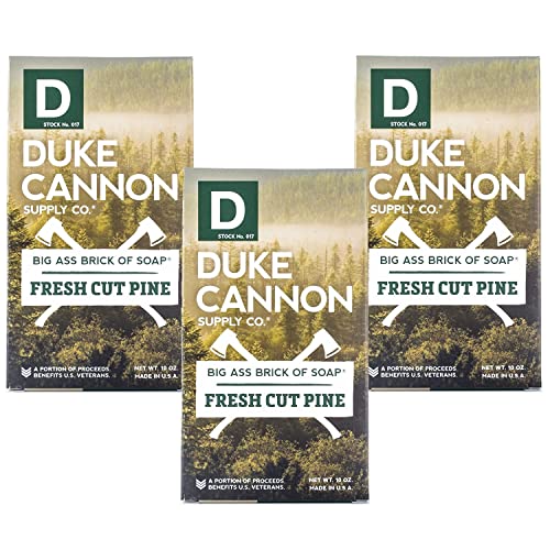 Duke Cannon Supply Co. Velika magarca cigla sapunice za muškarce svježe rezani Bor Multi-Pack-vrhunska ocjena