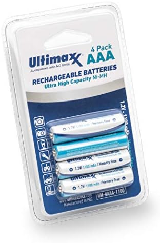Ultimaxx punjač s baterijama - 8 priključka baterije i 2x AAA baterije 1100mAh memorije bez punjivih,