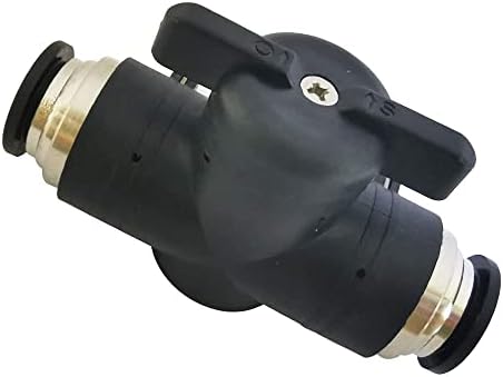 Pysrych Pneumatski 3/8 od kuglasti ventil pritisnuti za spajanje ručnog ventila za kontrolu protoka vazduha 1 kom