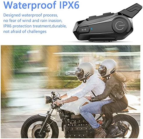 Wipeeyes Bluetooth slušalice za motocikle E1 Bluetooth kaciga Interfonske slušalice sa CVC Stereo