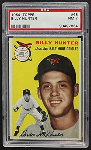 1954. TOPPS 48 WHT Billy Hunter Baltimore Orioles PSA PSA 7.00 Oriole