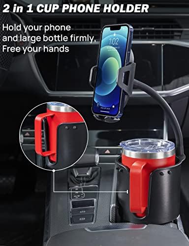 JOYTUTUS držač čaša držač telefona za automobil, nadograđeni univerzalni nosač za mobilni telefon za automobil,