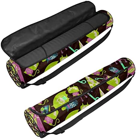 RATGDN Yoga Mat torba, kišobran uzorak Vježba Yoga Mat Carrier full-Zip Yoga Mat torba za nošenje sa