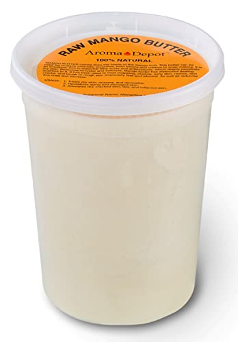 Aroma skladište 2 lb / 32 oz sirovog mango maslaca Nerafinirano prirodno čisto odličan