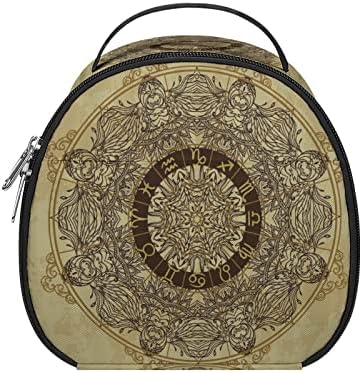 Vintage Ornamental Mandala krug sa horoskopom slatka torba za ručak izolovana Bento kutija za višekratnu