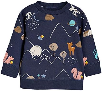 Baby Boys Girls Toddler Dugi rukav Pamuk Crewneck Pulover Duks Božić Cartoon Slatka košulja