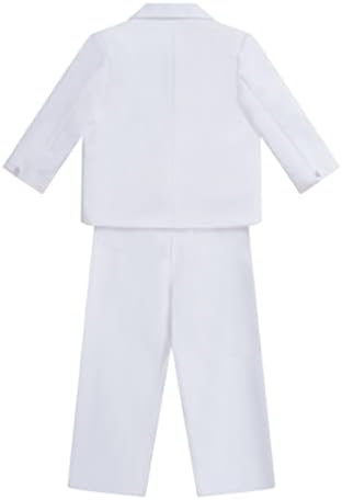 Hularka Baby Boys 5 komada Svečana košulja dugih rukava + luk + prsluk + blejner + duge hlače za vjenčanje