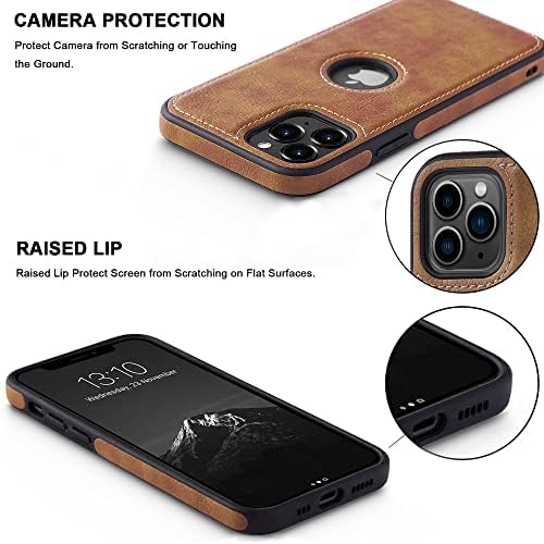 Dogodon Design kompatibilan sa iPhone 11 Pro Max Case Luxury kožna poslovna vintata tanka neklizačka mekani