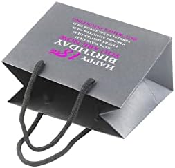Poklon torbe za 18. rođendan - sivi papir sa ručkama za uže - Eco Friendly mala poklon torba-Counting-Pink