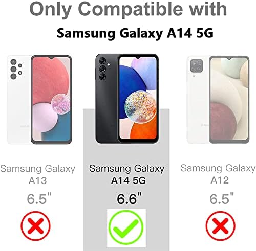 Mzelq kompatibilan sa Samsung Galaxy A14 5G futrolom za žene slatko luksuzno Ljubav srčani uzorak Dizajn