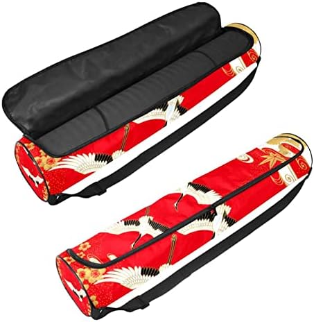 RATGDN Yoga Mat torba, kranovi Cherry i Javor Vježba Yoga Mat Carrier full-Zip Yoga Mat torba za nošenje