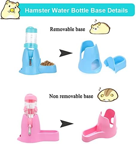 Litewoo Hamster flaša za vodu sa baznom kolibom u posudi za hranu dozator za piće za miševe miševe Gerbil