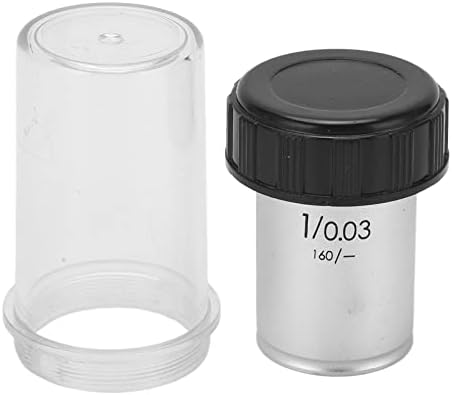 1x Akromatsko sočivo, udobno sočivo sočiva za mikroskop 0,03 mm otvora RMS navoj 20,2 mm male snage