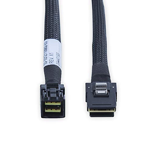 10GTEK Interni mini SAS HD SFF-8643 za mini SAS SFF-8087 kabel, 0,5 m, 2 pakovanja