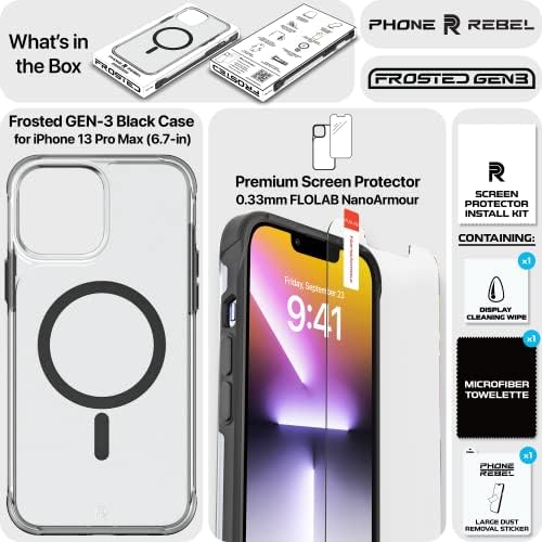 Rebel Telefon Obriši iPhone 13 Pro Max Case [Frosted serije GEN-3] Magsafe kompatibilan, prozirni mat, zaštitni