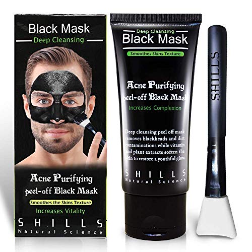 SHILLS ugalj crna maska dvije četke dvije cijevi snop, Crna Remover, Peel off maska za čišćenje kože