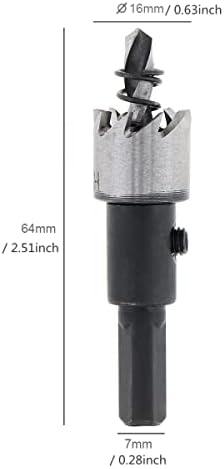 Hojlkld Viewer Peephole, bušilica od 16 mm / 0,63 inča za 1-1 / 2 do 2-3 / 8 do 2-3 / 8 vrata za 220 stepeni