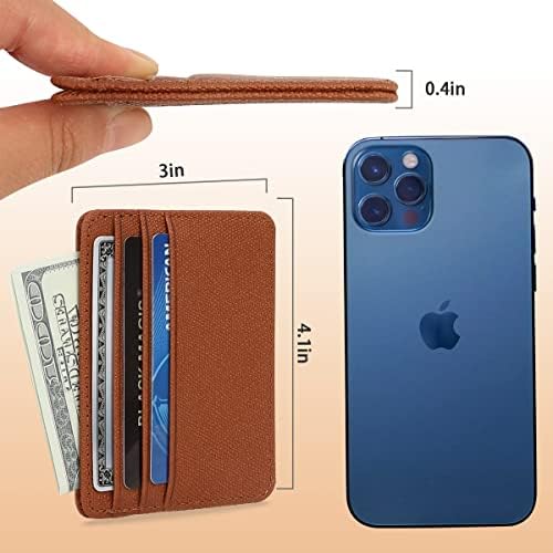 Rabbitale 2 Pack Slim minimalistički novčanik, vizitkarta slučaj Professional PU Koža, prednji ili zadnji džep