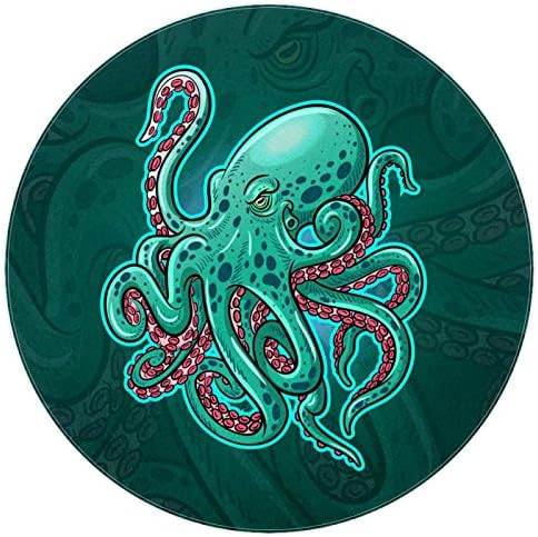 Llnsupply 4 ft rub s niskom pilom rugom, kraken hobotnice maskota plava beba puzeći podne prostirke
