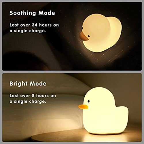 Benson The Duck Light Tubbo silikonsko noćno svjetlo rasadnička patka lampa za djecu za odrasle