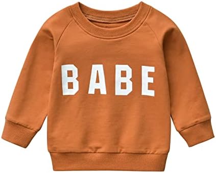 Joy Duct novorođenčad Dječak Dječak Neutralan Jesen s dugim rukavima Pismo odjeće Štampano pulover