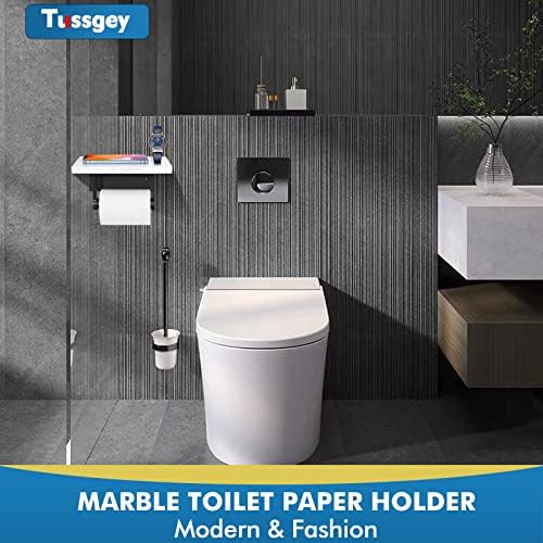 Prirodni mramorni toaletni papir sa držačem za papir sa policom za papir na zidu montiran sa premium 304