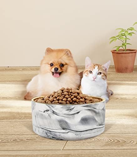 Lihooom keramičke posude za pse za vodu i hranu, neklizajuća jela za pseću hranu za srednje
