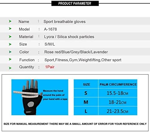 Yozoot Gym Workout rukavice za trening za muškarce i žene, rukavice bez prstiju za dizanje tegova,