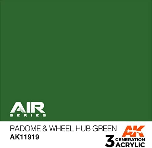 AK akrila 3Gen aviona AK11919 Radome & amp; točak čvorište zeleni