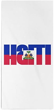 Zastava Haiti Ručni ručnici Like i tijelo Trke Trke Mekane krpe sa slatkim tiskanim za kupaonu
