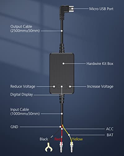 Sarmert 3-olovni hard-žični komplet mikro-USB priključak za DC21 / DC42 CASH, sa sabirnicom, za crticu kameru