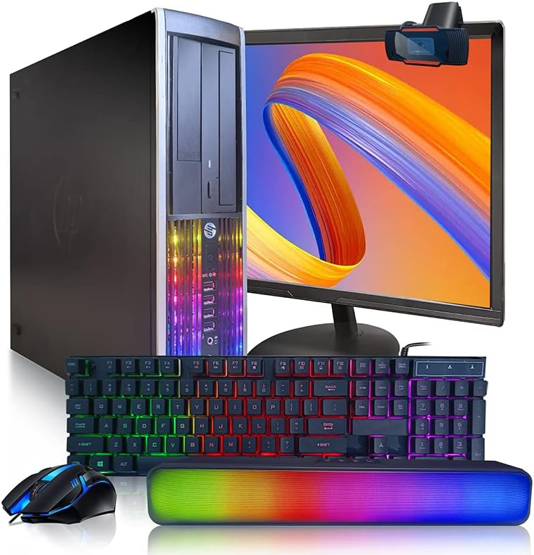 HP Elite RGB Desktop računar, Intel Core i7 do 3.8 GHz, 16g RAM, 512g SSD, Novi 22 inčni FHD LED