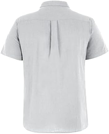 Muška ležerna gumba Down majica kratkih rukava pamučna pamučna majica na plaži Revel Majica majica
