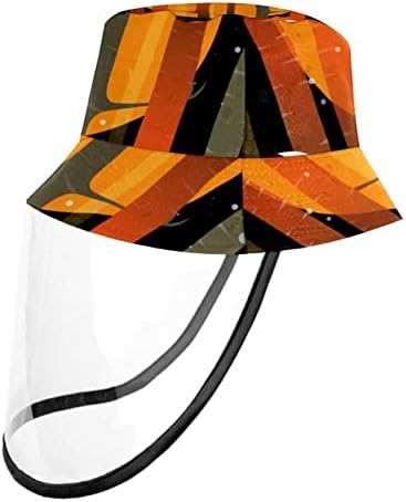 Zaštitni šešir za odrasle sa štitom za lice, ribar šešir protiv sunčeve kape, crtane šumske noći